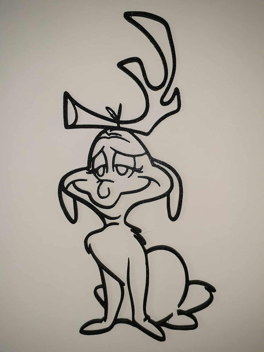 Chaotic Christmas Wall Art: Grinch Energy, Max Anxiety & Festive Creatures