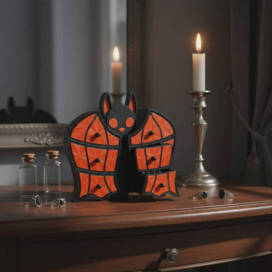 Goth Bat Chaos Cabinet – The Winged Trinket Hoarder With 6 Drawers of Pure Spookery