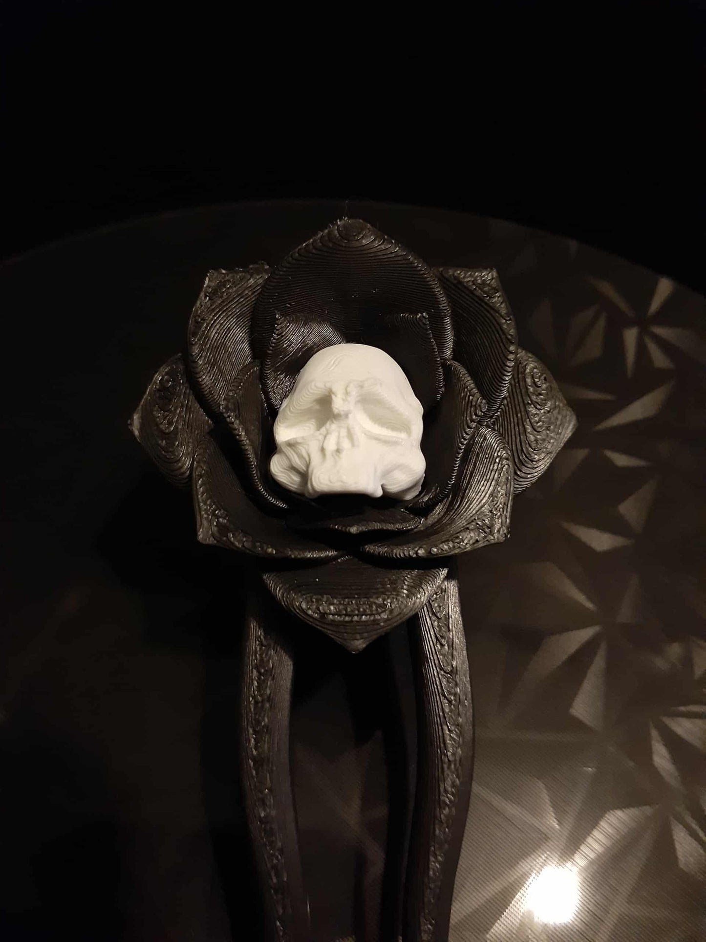 Gothic Hairpin Trio – Raven, Skull Flower & Victorian Elegance