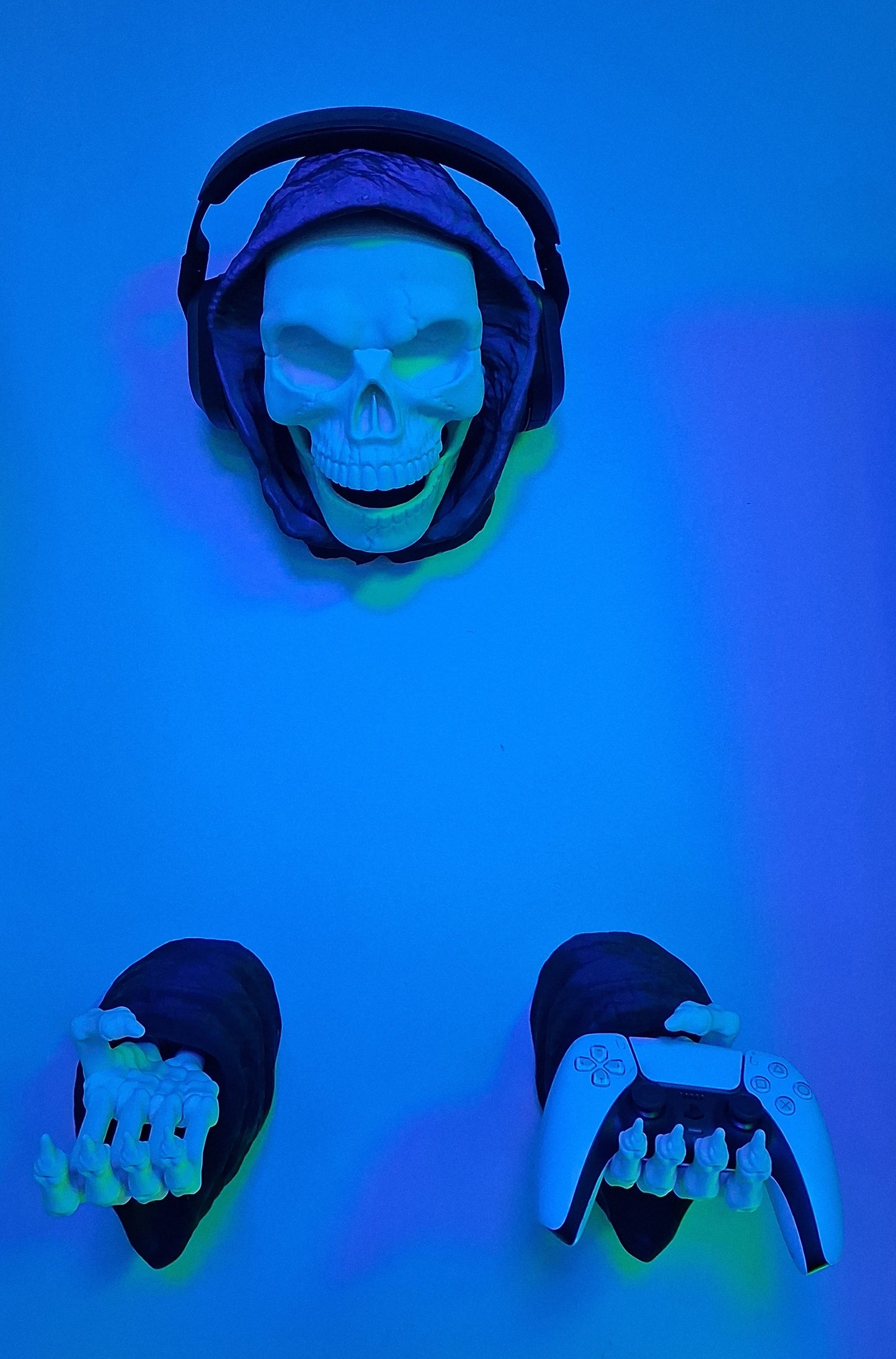 The Reaper’s AFK Station — Wall-Mounted Headphone & Controller Holder